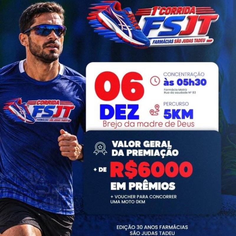 1ª CORRIDA FARMÁCIAS SÃO JUDAS TADEU